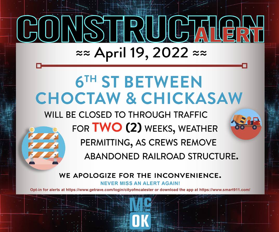 Construction Alert 4-19-22 6th Street ALT - Copy
